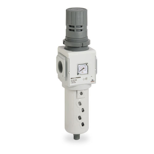 Druckluft-Filterregler - MX series - CAMOZZI AUTOMATION - Membran / Aluminium / mit Bajonettanschluss