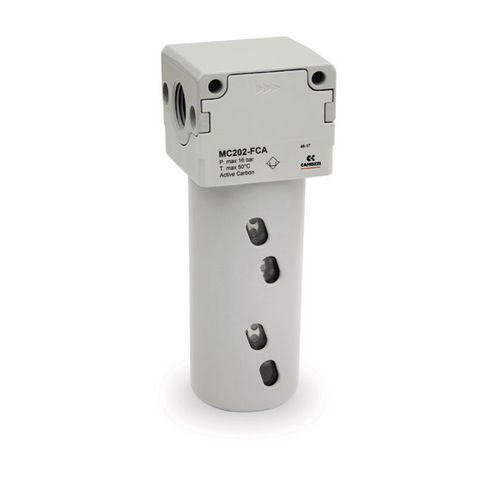 Patronenfilter - MC series - CAMOZZI AUTOMATION - Koaleszenz / Metall / mit Bajonettanschluss