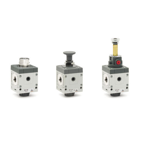 Pneumatik-Wegeventil / Schieber - MD series - CAMOZZI AUTOMATION - pneumatisch gesteuert / mit elektrischer Bedienung / mit manueller Bedienung