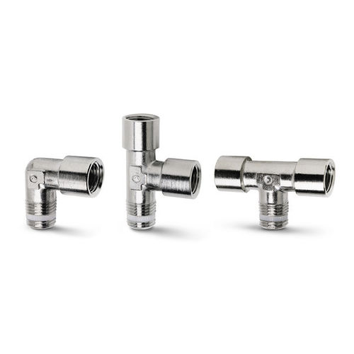 Hydraulikanschluss - S2000 series - CAMOZZI AUTOMATION - für Druckluft / Einschraub / rechtwinkelig
