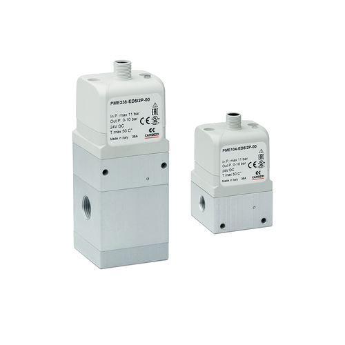 Proportionaler Druckregler - PME series - CAMOZZI AUTOMATION - für Druckluft / für neutrale Gase / Sauerstoff