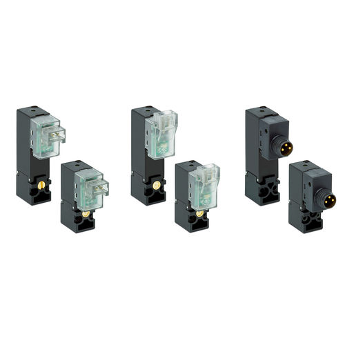 Direktgesteuertes Magnetventil - K series - CAMOZZI AUTOMATION - 2/3-Wege / für Gas / kompakt