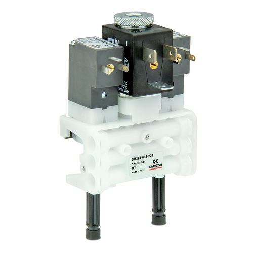 Mehrweg-Verteilerblock - DB series - CAMOZZI AUTOMATION - Kunststoff / für Magnetventil / für Hydraulikanwendung