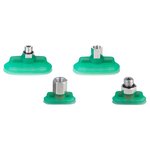 Balg-Saugnapf - VPOL series - CAMOZZI AUTOMATION - oval / Silikon / für Materialumschlag