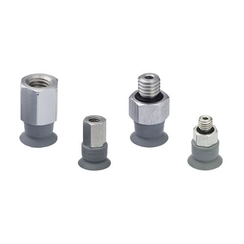 Flacher Saugnapf - VSCF series - CAMOZZI AUTOMATION - Silikon / NBR / für Materialumschlag