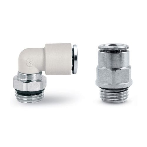 Hydraulikanschluss - 7000 FLUIDICS  - CAMOZZI AUTOMATION - Push-in / rechtwinkelig / Technopolymer
