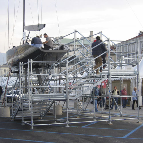 Treppe für Außenbereich - MP Access  - PILOSIO - Aluminium / für Baustellen