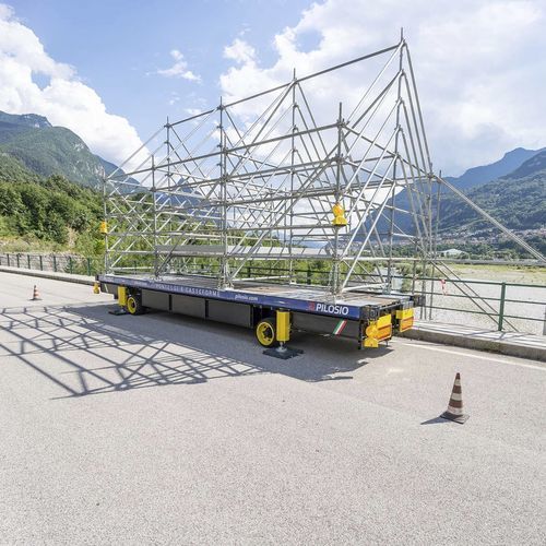 Plattformanhänger - DYNAMO Plus - PILOSIO - Baustellen / 2-Achsen / angehängt
