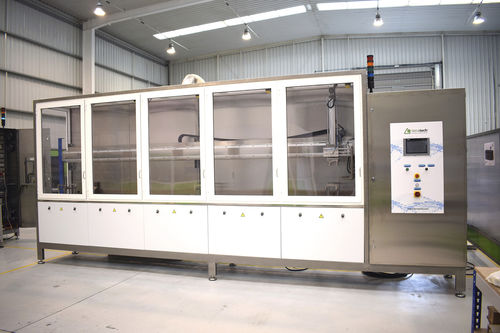Ultraschall-Reinigungsanlage - 3 Ga - TIERRATECH - automatisch / für die Pharmaindustrie / maßgefertigt