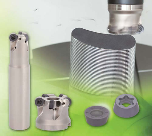 Fräswendeschneidplatte - FIXRMILL series - TUNGALOY - Hartmetall / rund