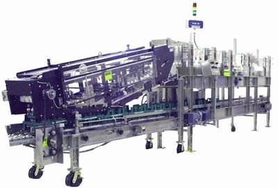 Vertikaler Kartonpacker - 2650 - Hartness - automatisch / für Flaschen / kontinuierlich