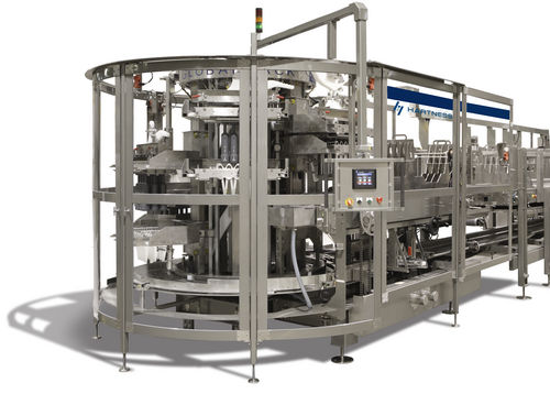 Vertikaler Kartonpacker - GlobalPack - Hartness - automatisch / für Flaschen