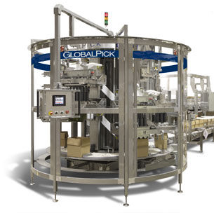 Automatischer Kartonpacker Entpacker - max. 65 p/min | GlobalPick - Hartness - Flaschen
