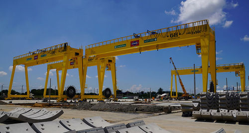 Schienenmontierter Portalkran - GH Cranes & Components - für Modulgebäudebau / für U-Bahn / für Tiefbauarbeiten