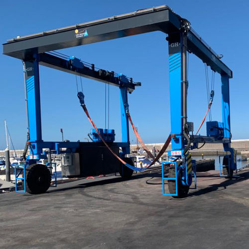 Leichter Portalkran - GH-25   - GH Cranes & Components - mit Eigenantrieb / für Schifffahrtsanwendungen / Zweiträger
