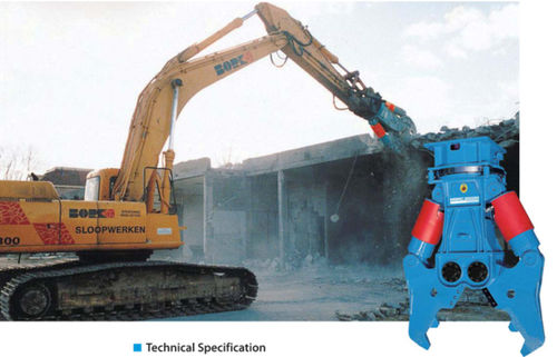 Hydraulische Abbruchzange / für Primärabbruch - 2 - 38 t | MSRC series - MSB corporation