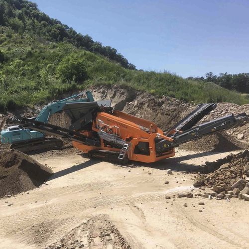 Skalper-Sieb / für Recyclingprodukte - RSS514 - Rockster Austria International GmbH - mobil / für Schüttgut / Doppeletagen