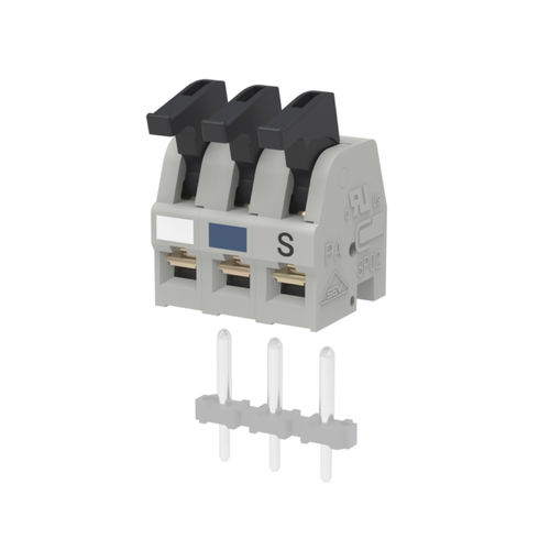 Leiterplattenklemme - SP02503HDNC ASP0250304-001 - METZ CONNECT - mit Hebel / Federdruck / grau