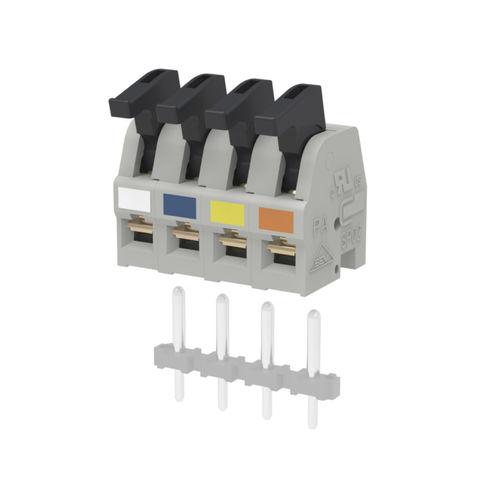 Leiterplattenklemme - SP02504HDNC ASP0250404-004 - METZ CONNECT - mit Hebel / grau / Ethernet