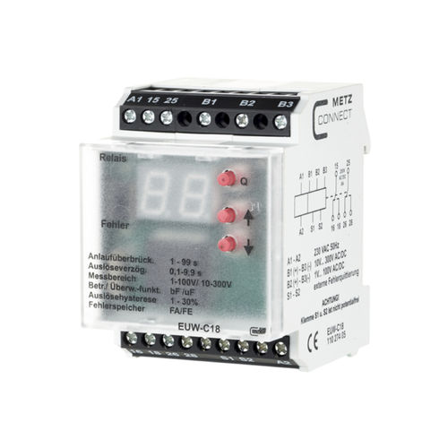 Spannungsüberwachungsrelais - EUW-C18 230 V - METZ CONNECT - Strom / AC / DC