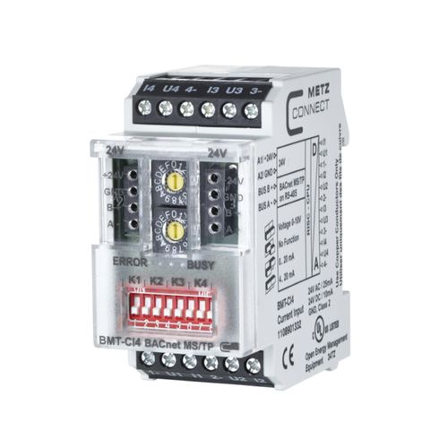 Digitales E/A-Modul - BMT-CI4 BACnet MS/TP - METZ CONNECT - BACnet / 4 Analogeingänge / für DIN-Schiene