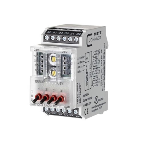 Digitales E/A-Modul - BMT-DO4 BACnet MS/TP - METZ CONNECT - BACnet / 4 Digitalausgänge / für DIN-Schiene