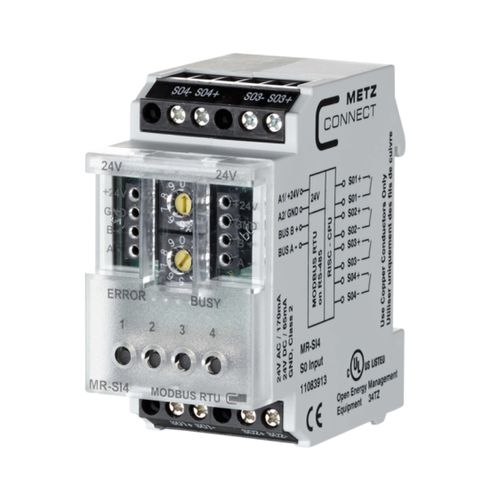 Digitales EA Modul - MR-SI4 Modbus RTU - METZ CONNECT - Modbus RTU / 4 Analogeingänge