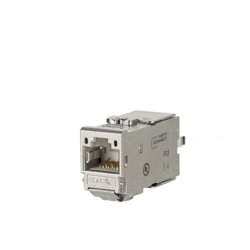 Datensteckverbinder - C6Amodul - METZ CONNECT - Ethernet / innen / Zink-Druckguss