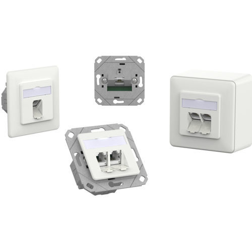 RJ45-Steckverbinder - E-DAT C6A LSA++ - METZ CONNECT - Daten / Kunststoff / Zink-Druckguss