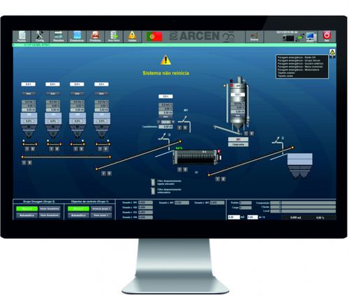 Steuerungssoftware - EUROXXI - ARCEN ENGENHARIA, S.A. - Misch / Wäge / Prozess