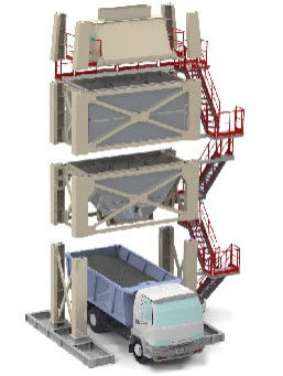 Mobiler Silo - ARCEN ENGENHARIA, S.A. - für Asphalt