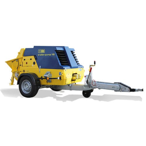 Anhängermontierte Betonpumpe - 15 - CARMIX - METALGALANTE - für Baustelle / Diesel / Kolben