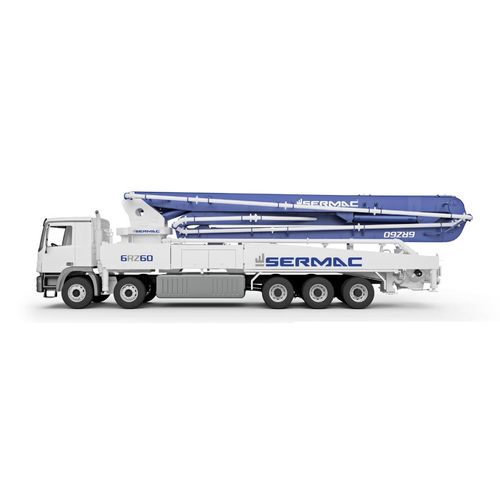 Mobile Autobetonpumpe - 6RZ60 - SERMAC S.p.A. - für Baustelle