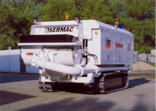Betonpumpe auf Raupen - 80 m³/h | STAR 8" SCM80CHP - SERMAC S.p.A. - für Baustelle