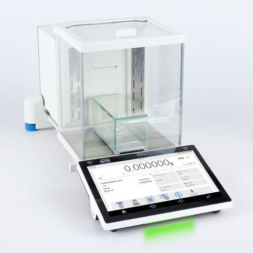 Labor-Mikrowaage - XA 6.5Y.M.A.S - RADWAG - Kilogramm / mit Innenverbindung / mit Grafikdisplay