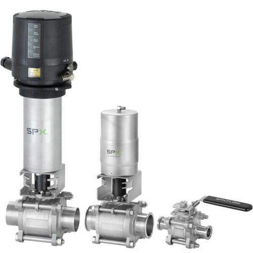 Kugelventil - BLV1 series - APV - Hebel / pneumatisch gesteuert / Steuerung