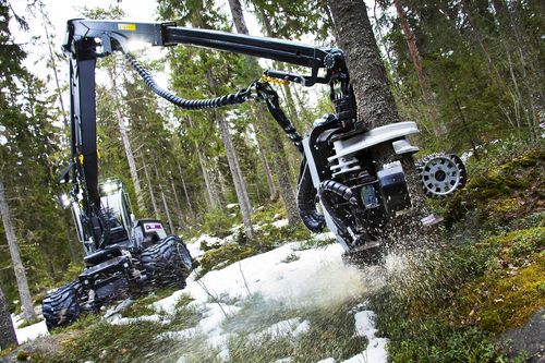 Holzerntemaschine mit Gummireifen - 5HP GT - Oy Logset Ab
