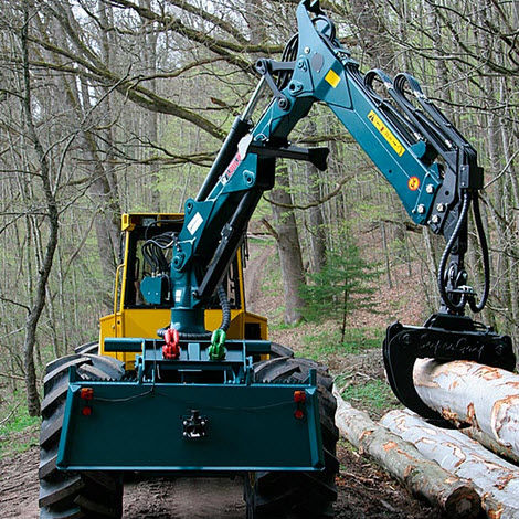 Skidder für Forstwirtschaft - HSM 904 - HSM - Hohenloher Spezial-Maschinenbau GmbH & Co. K - mit Greifer