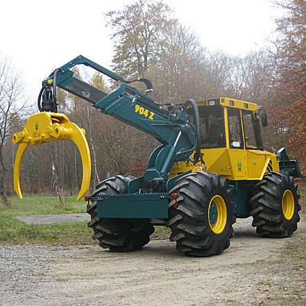 Skidder für Forstwirtschaft - HSM 904Z - HSM - Hohenloher Spezial-Maschinenbau GmbH & Co. K - mit Greifer