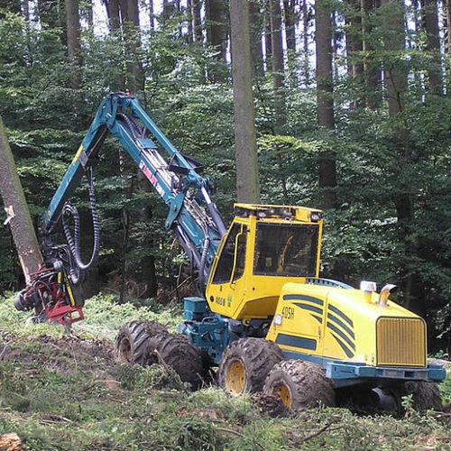 Holzerntemaschine mit Gummireifen - HSM 405 H1 8WD - HSM - Hohenloher Spezial-Maschinenbau GmbH & Co. K