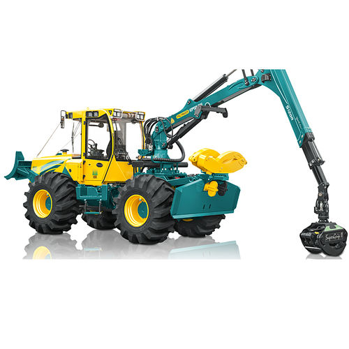 Skidder für Forstwirtschaft - HSM 805 6WD - HSM - Hohenloher Spezial-Maschinenbau GmbH & Co. K - mit Greifer