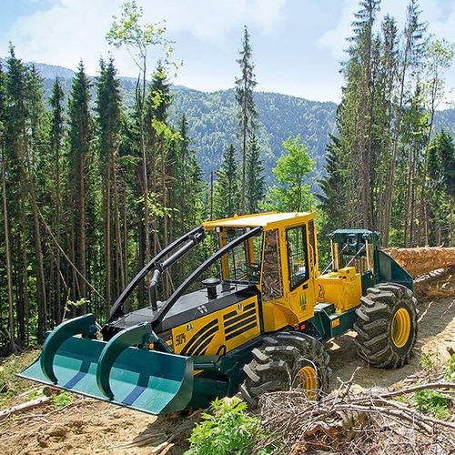 Skidder für Forstwirtschaft - HSM 904 S - HSM - Hohenloher Spezial-Maschinenbau GmbH & Co. K - mit Greifer