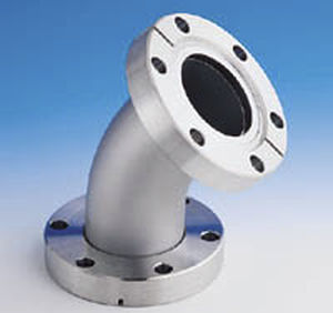 Pneumatischer Anschluss - MDC vacuum products - Flansch / rechtwinkelig / Edelstahl