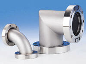 Pneumatischer Anschluss - MDC vacuum products - Flansch / rechtwinkelig / Edelstahl