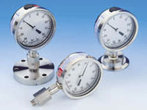 Manometer mit Zifferblatt-Anzeige - MDC vacuum products - Gewinde / Rohrfeder / Prozess