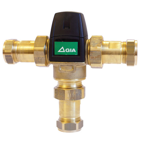 Thermostatisches Ventil / Misch - 799 7551 - GIA Premix AB - Stell / Messing / für Wasser