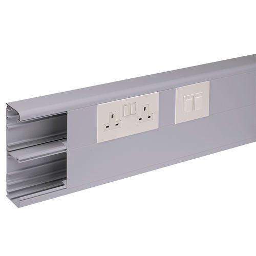 Kabelkanal - TWIN PLUS - Marshall-Tufflex - Polycarbonat / Aluminium / Mini- und Sockelleisten