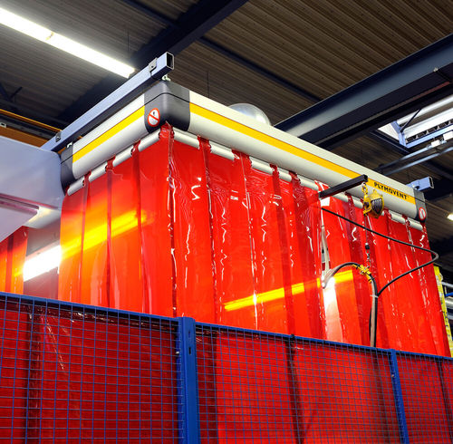 Absaughaube für Schweißroboter - FlexHood - PLYMOVENT - modular / für Deckenmontage
