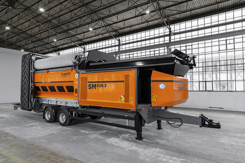 Trockensiebungs-Siebmaschine - SM 620.3 - Doppstadt - für Recyclingprodukte / Trommel / für Schüttgut