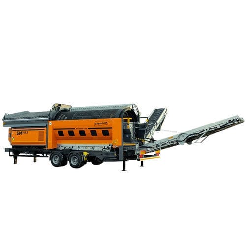 Trockensiebungs-Siebmaschine - SM 518.3 - Doppstadt - für Recyclingprodukte / Trommel / für Müll